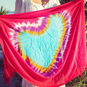 Tie-Dye Heart Sarong